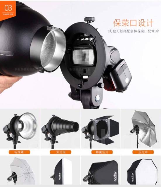 Крепление адаптер S Godox Bowens, новый, в наличии. Цена: 1 500₽ во ...