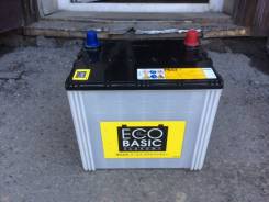 Контрактный аккумулятор EcoBasic 75D23R в Иркутске Shin-Kobe. 60 А.ч., Прямая (правое), производство Япония