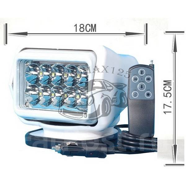 Фароискатель диодный 12V 50W с дистанционным управлением на магните ...