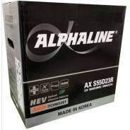 Аккумулятор Alphaline AX AGM S55D23R AGM емк.60а/ч п. т.550а во Владивостоке Alphaline. 60 А.ч., Прямая (правое), производство Япония