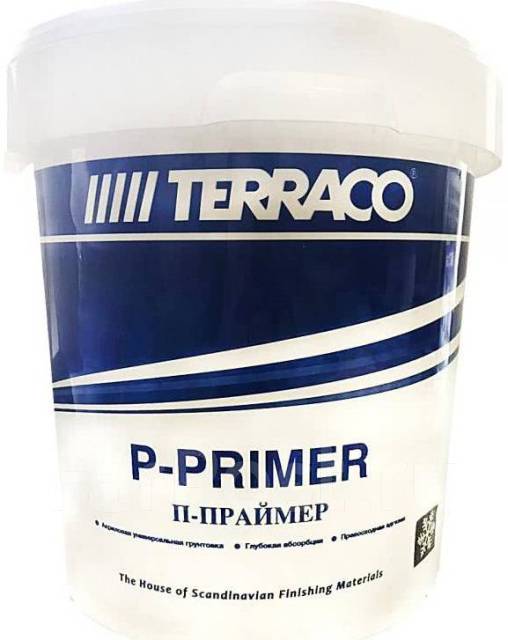 Праймер-П грунтовка Terraco 4 литра, в наличии. Цена: 815₽ во Владивостоке