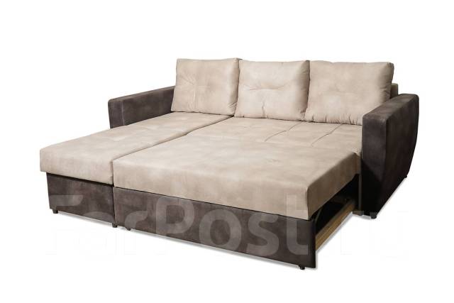 Угловой диван кровать консул с левым углом