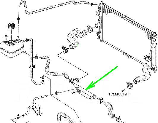 Дэу нексия патрубки системы охлаждения схема