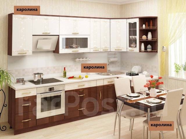Кухонный гарнитур угловой Каролина 20 (ширина 300x130 см). Модули ...