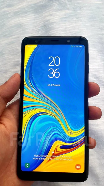 Samsung Galaxy A7 2018. �/�, ������, 4G LTE, Dual-SIM, NFC ����