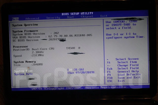 Asus K50IP. 15.6", 2,3����, ��� 2048 ��, ���� 320���, WiFi: 1, Bluetooth: 1 ����