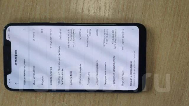 Xiaomi Mi8. �/�, �����, 3G, 4G LTE ����