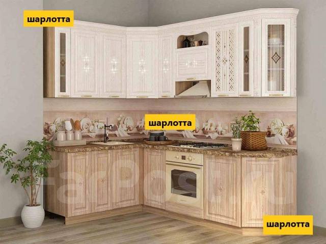 Кухонный гарнитур угловой Шарлотта 16 (ширина 160х240 см). Модули ...