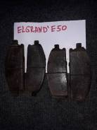 Тормозные колодки Elgrand E50 передние комплект во Владивостоке Колодки тормозные. Nissan Elgrand, ALE50, ALWE50, APE50, APWE50, ATE50, ATWE50, AVE50, AVWE50
