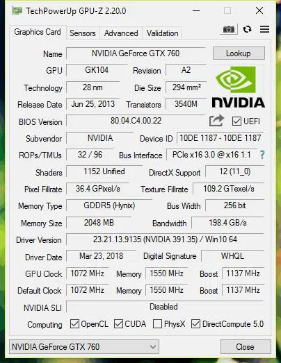 GeForce GTX 760 ����
