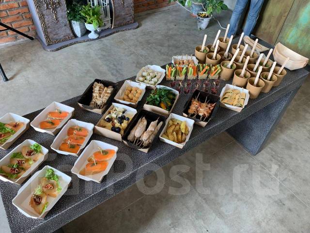 Кейтеринг на корпоратив от 330 р/гость. Доставка еды во Владивостоке