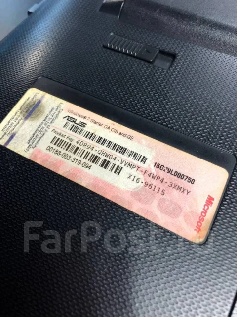 Asus Eee PC 1015BX. 1,7����, ��� 2048 ��, ���� 320���, WiFi: 1, Bluetooth: 1, ����������� �� 2��. ����