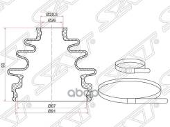 Пыльник Шруса Наружный Kia Sportage 2.0 4wd 04-/Hyundai Tuscon 4wd 04-10 (2 Хомута. Резина) Sat арт. C-1115 в Новокузнецке Пыльник Шруса Наружный Kia Sportage 2.0 4wd 04-/Hyundai Tuscon 4wd 04-10 (2 Хомута. Резина) Sat арт. C-1115