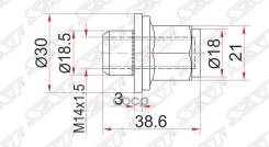 Гайка Колесная Toyota Land Cruiser 100 / 200 14x1.5 Sat арт. ST-90942-01103 в Новокузнецке Гайка Колесная Toyota Land Cruiser 100 / 200 14x1.5 Sat арт. ST-90942-01103