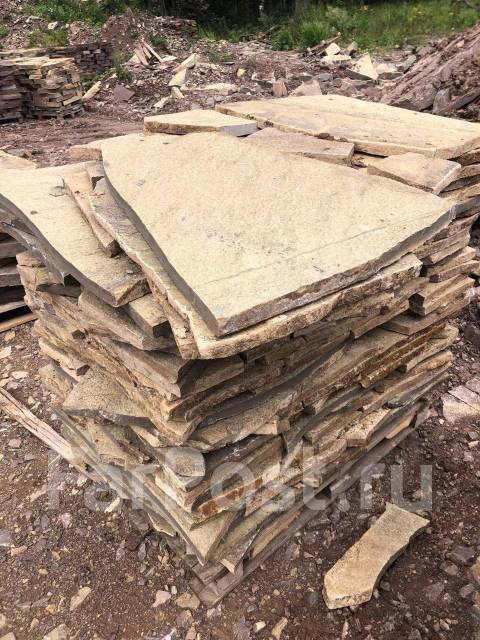Плитняк тонкий / толстый, любой размер. Камень природный укладка, в ...