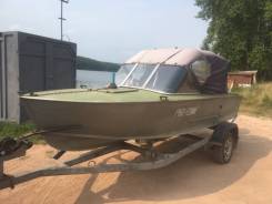Прогресс-2М с мотором Yamaha 55 и прицеп в Железногорске-Илимском Прогресс-2М. 1980 год, длина 4,65 м., двигатель подвесной, 55,00 л.с., бензин