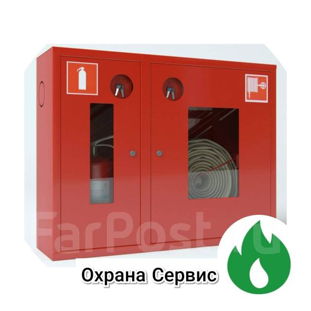 Шкаф пожарный открытый красный ШПК-315 под 1 огнетушитель и рукав ...