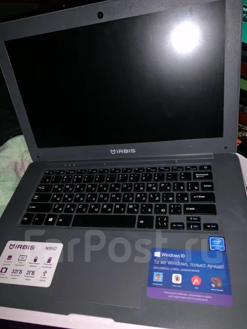 IRBIS NB60. 14", ��� 32 ��, WiFi: 1, Bluetooth: 1 ����