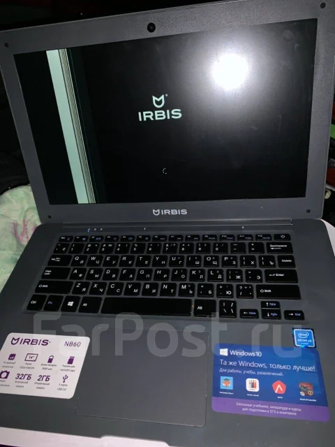 IRBIS NB60. 14", ��� 32 ��, WiFi: 1, Bluetooth: 1 ����