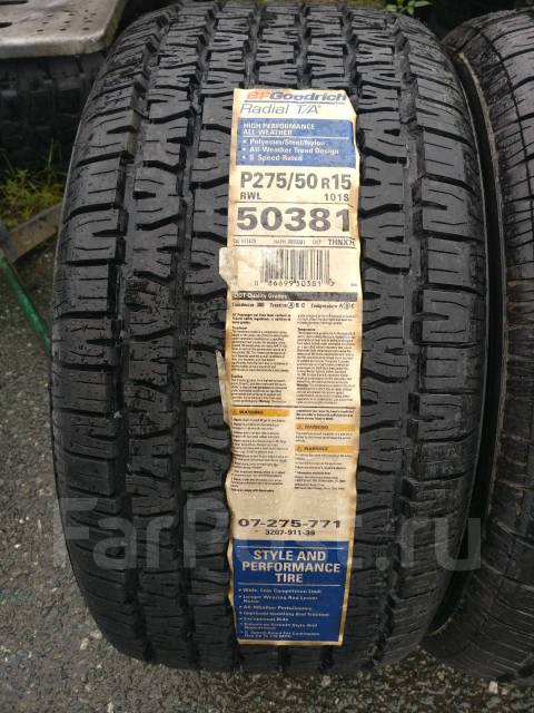 BFGoodrich Radial T/A, 275/50R15 - Шины в Находке
