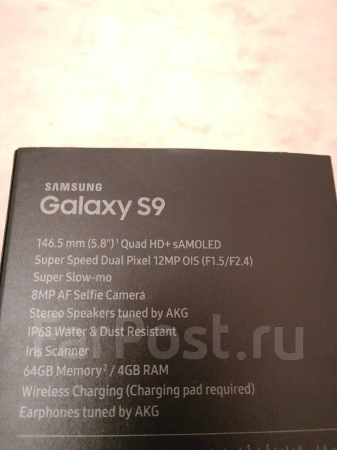 Samsung Galaxy S9. �����, ������, 4G LTE, Dual-SIM, ����������, NFC ����