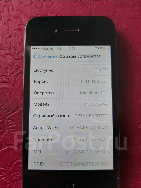 Apple iPhone 4s. �/�, ������, 3G ����