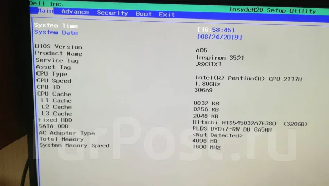 Dell Inspiron 3521. 15.6", 1 800����, ��� 4 ��, ���� 318���, WiFi: 1, Bluetooth: 1, ����������� �� 2��. ����