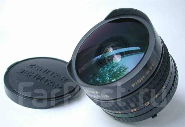 Zenitar (Зенитар) 16mm 2.8 m42 (Fish-Eye) + переходник Sony E (Alpha), б/у,  в наличии. Цена: 4 990₽ во Владивостоке