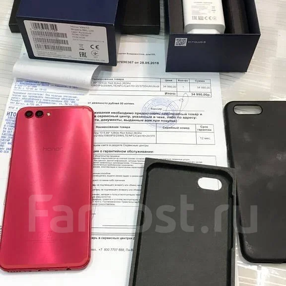 Honor View 10. �/�, �������, 3G, 4G LTE, Dual-SIM, ����������, NFC ����