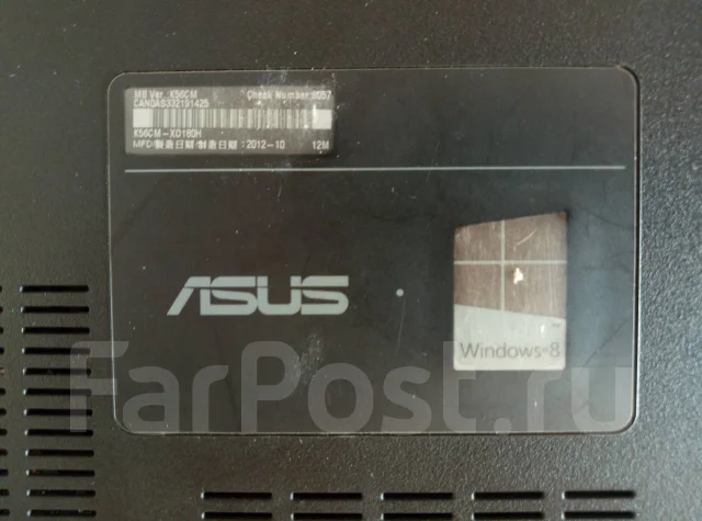Asus K56CM. 15.6", WiFi: 1, Bluetooth: 1 ����