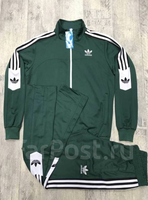 Спортивный костюм Adidas original Green M 46-48! В наличии, 46, 48, новый. Цена: 3 999₽ в Хабаровске