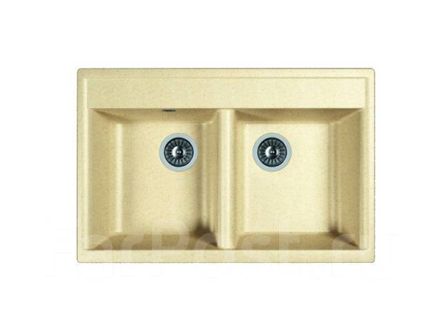 Двойная кухонная мраморная (гранитная) мойка DR. GANS Астра 780 ...
