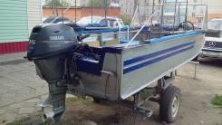 Ямаха F-15 4х-тактный, эл. стартер, гидроподъём. в Асино Yamaha. 15,00 л.с., 4-тактный, бензиновый, нога S (381 мм), 2010 год