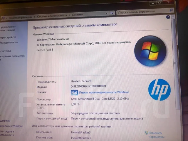 HP Pavilion dv6-2135er. 15.6", 2,1����, ��� 3072 ��, ���� 3���, WiFi: 1 ����