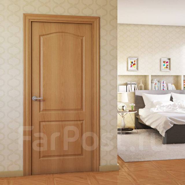 Дверь межкомнатная Палитра миланский орех глухое 800 х 2000 х 35 мм ...