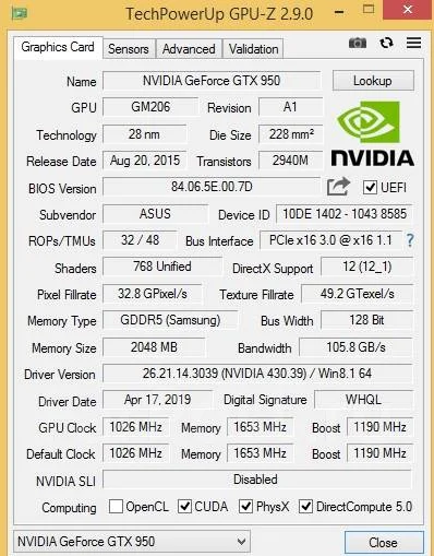 GeForce GTX 950 ����