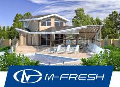 M-fresh Parus (Готовый проект бани с бассейном и жилыми комнатами! ) в Анадыре M-fresh Parus (Готовый проект бани с бассейном и жилыми комнатами! ). 100-200 кв. м., 2 этажа, 3 комнаты, каркас