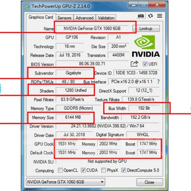 GeForce GTX 1060 ����