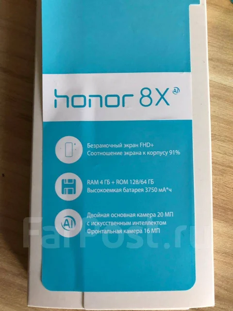 Honor 8X. �/�, ������, 3G, 4G LTE, Dual-SIM, NFC ����