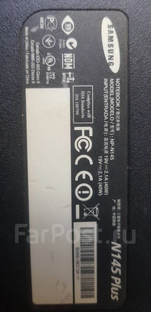 Samsung N145. 10.1", 1 667����, ��� 1024 ��, ���� 250���, WiFi: 1, ����������� �� 1��. ����