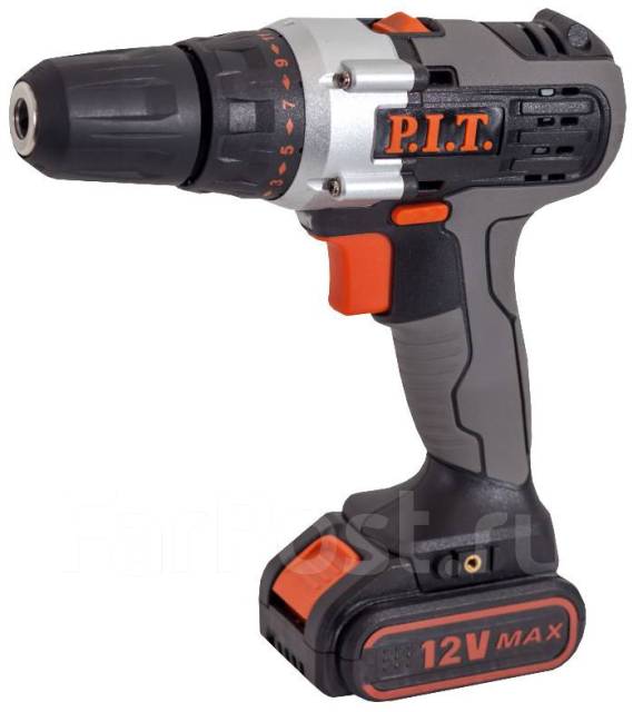 Дрель аккумуляторная PIT PSR12-C7 Мастер 12В 25 Нм 2,0 Ач x 2Li ...