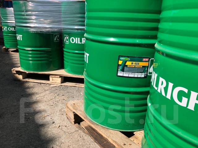 Масло индустриальное (веретенное) И-40А OilRight Бочка 200л ...