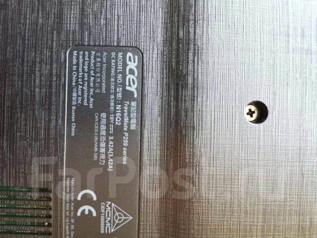 Acer TravelMate. 15.6", 2 300����, ��� 16 ��, ���� 1 024���, WiFi: 1, Bluetooth: 1, ����������� �� 8��. ����