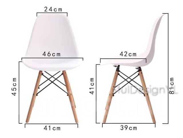 Стул пластиковый eames dsw