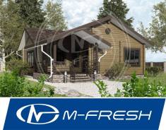 M-fresh Cherry Wood (Готовый проект небольшого дома из клееного бруса) в Николаевске-на-Амуре M-fresh Cherry Wood (Готовый проект небольшого дома из клееного бруса). 100-200 кв. м., 1 этаж, 4 комнаты, дерево