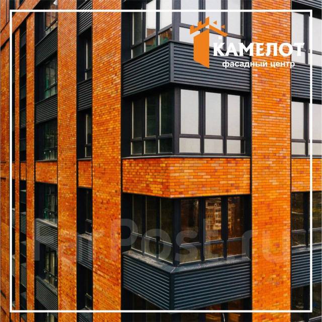 Вентилируемый фасад кирпичного дома - 97 фото