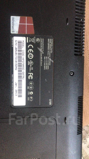 Samsung 370R5E. 15.6", 3,2����, ��� 6 ��, ���� 750���, WiFi: 1, Bluetooth: 1, ����������� �� 5��. ����