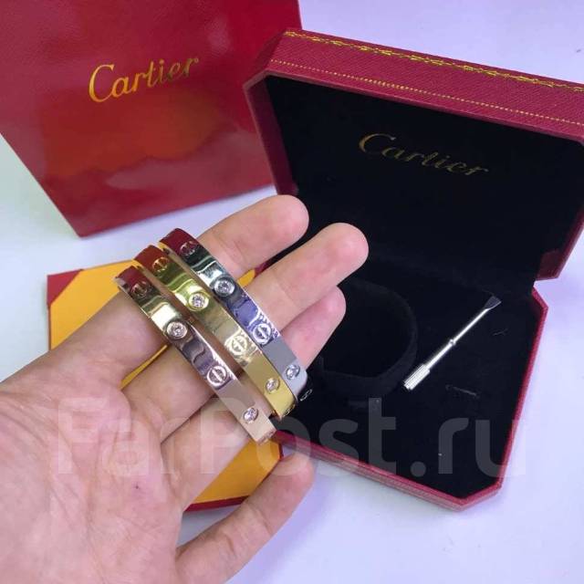 Браслет Cartier Love, для женщин, новый, под заказ. Цена: 2 400₽ воВладивостоке