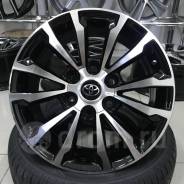 Новые литые диски Replica TY263 BKF 17x7.5 6*139,7 ET25 DIA106.1 Toyot в Барнауле Replica. 7.5x17", 6x139.70, ET25, ЦО 106,1 мм.