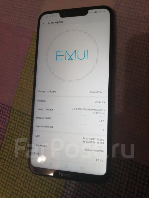 Honor Play. �/�, ������, 3G, 4G LTE, Dual-SIM, NFC ����